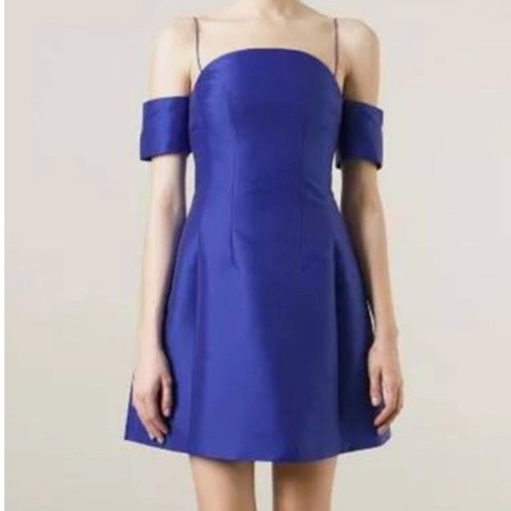 Carven silk satin dress